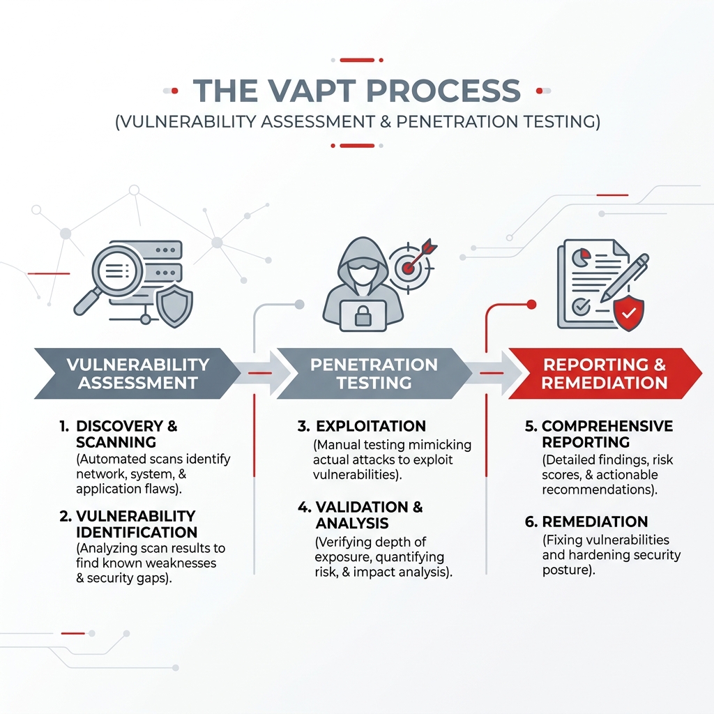 VAPT Process Infographic